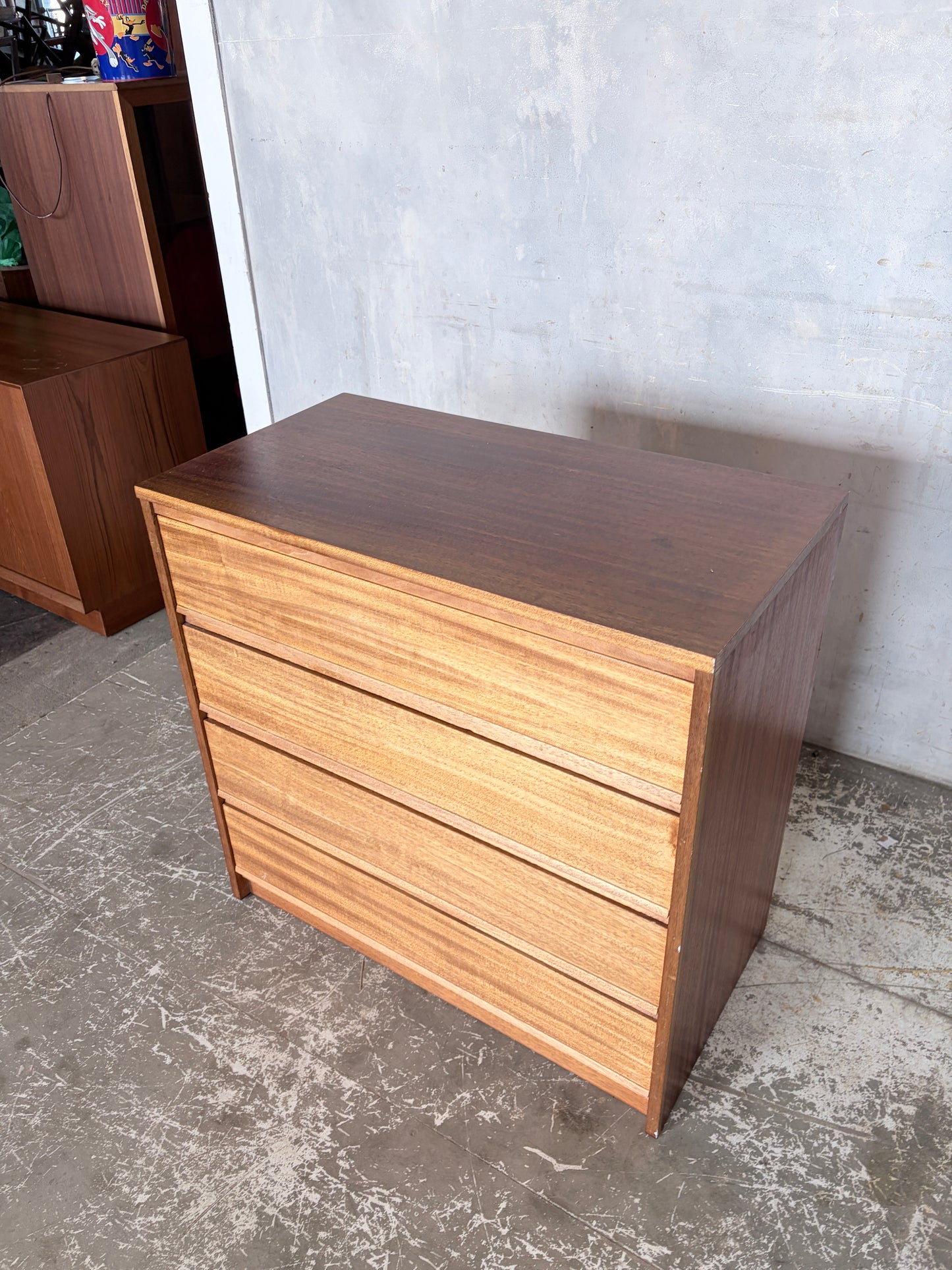 Mid Century Home Charm Teak Chest of Drawers