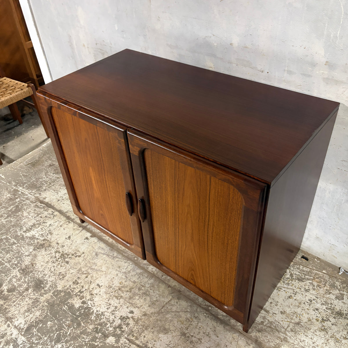 Mid Century Danish Rosewood Compact Sideboard by Dyrlund