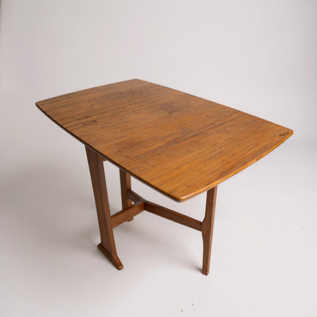 Legate Mid Century Drop Leaf Dining Table | Vintage Teak Extendable Table