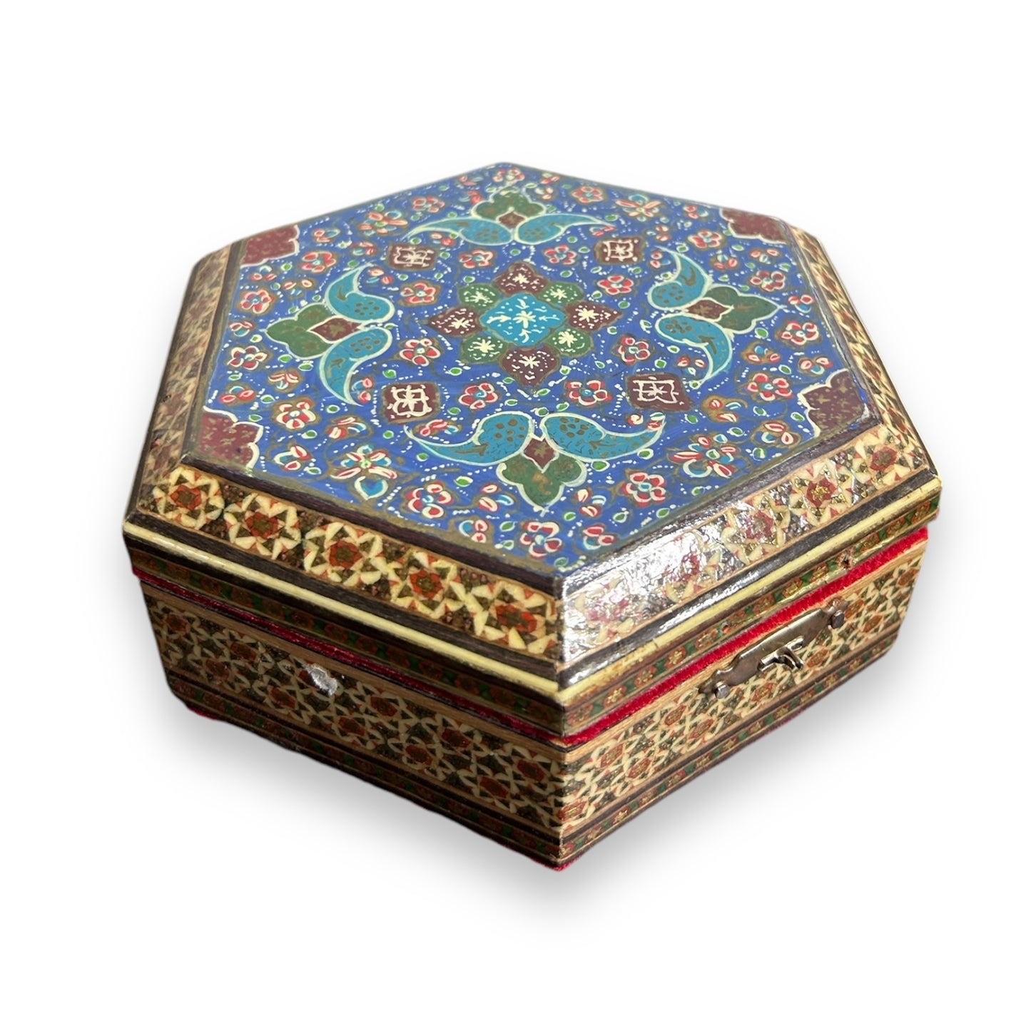 Vintage 1960s Persian Khatam Jewellery Box