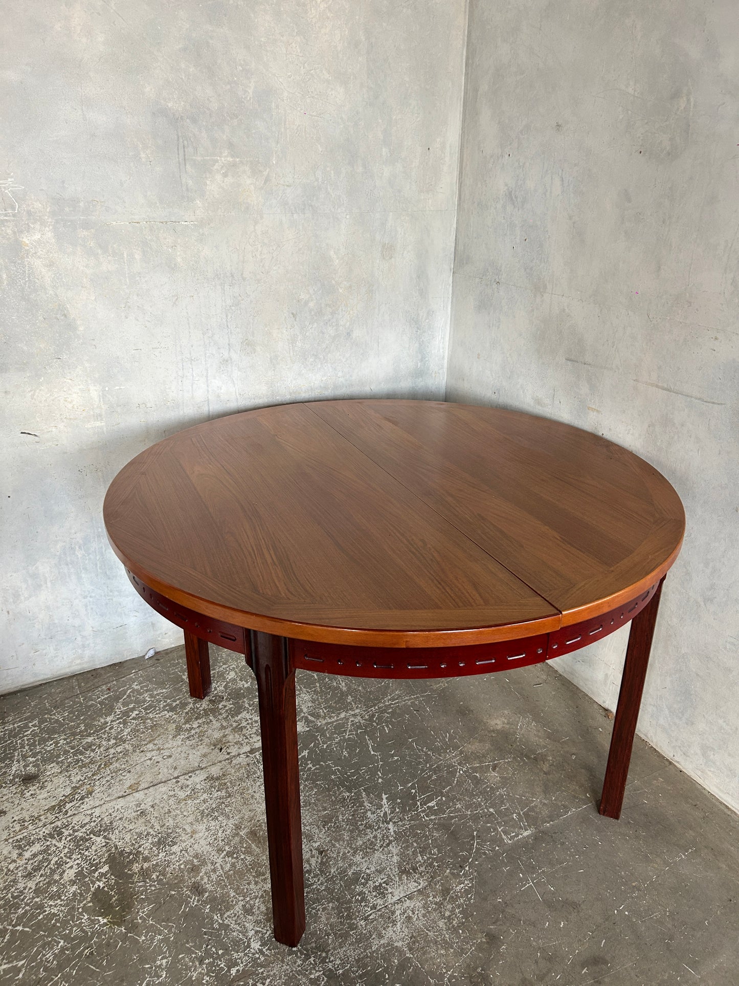 Mid-Century Swedish Rosewood & Teak Extending Dining Table by Nils Jonsson for Troeds