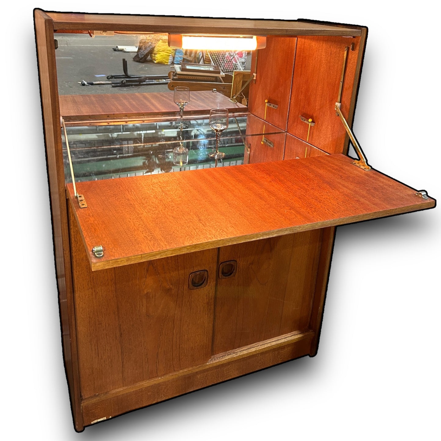 Mid Century Danish Teak Drinks Cabinet