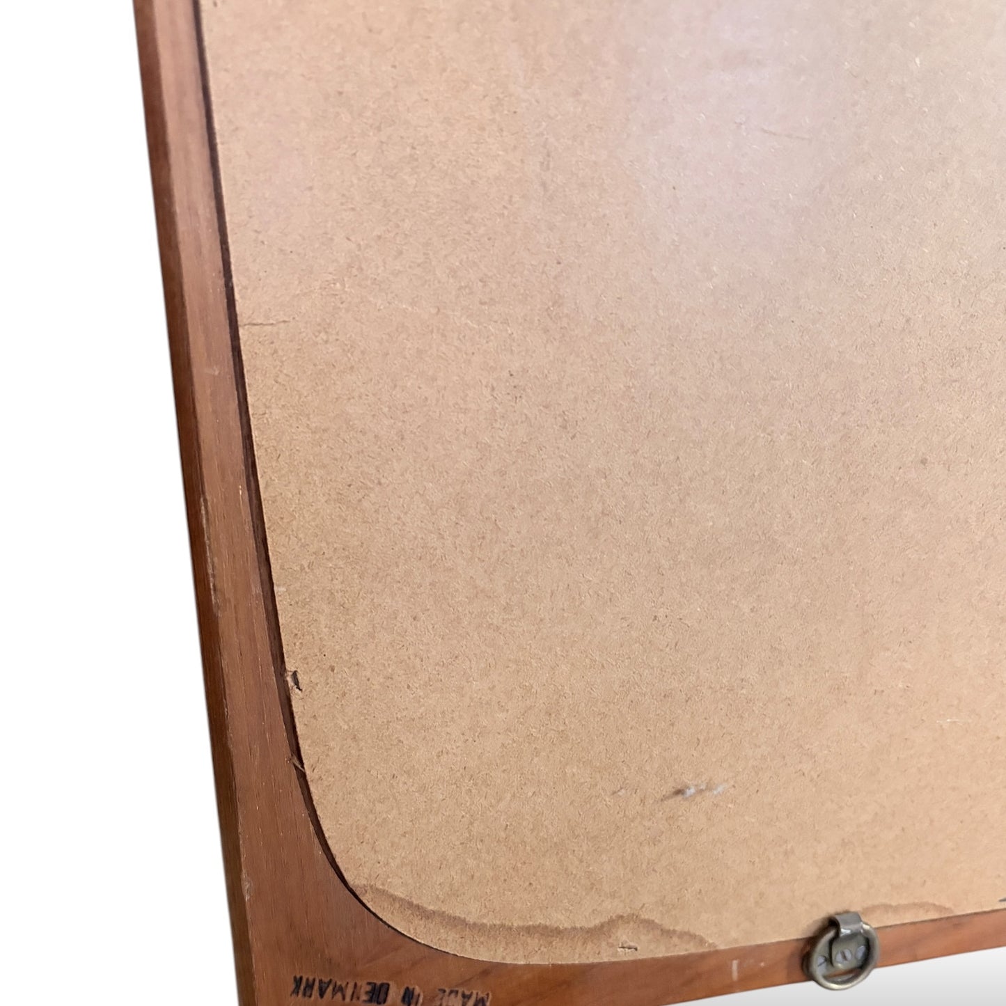 Danish Teak Wall Mirror – Mid Century Modern Vintage 1960s Scandinavian Design — view 9