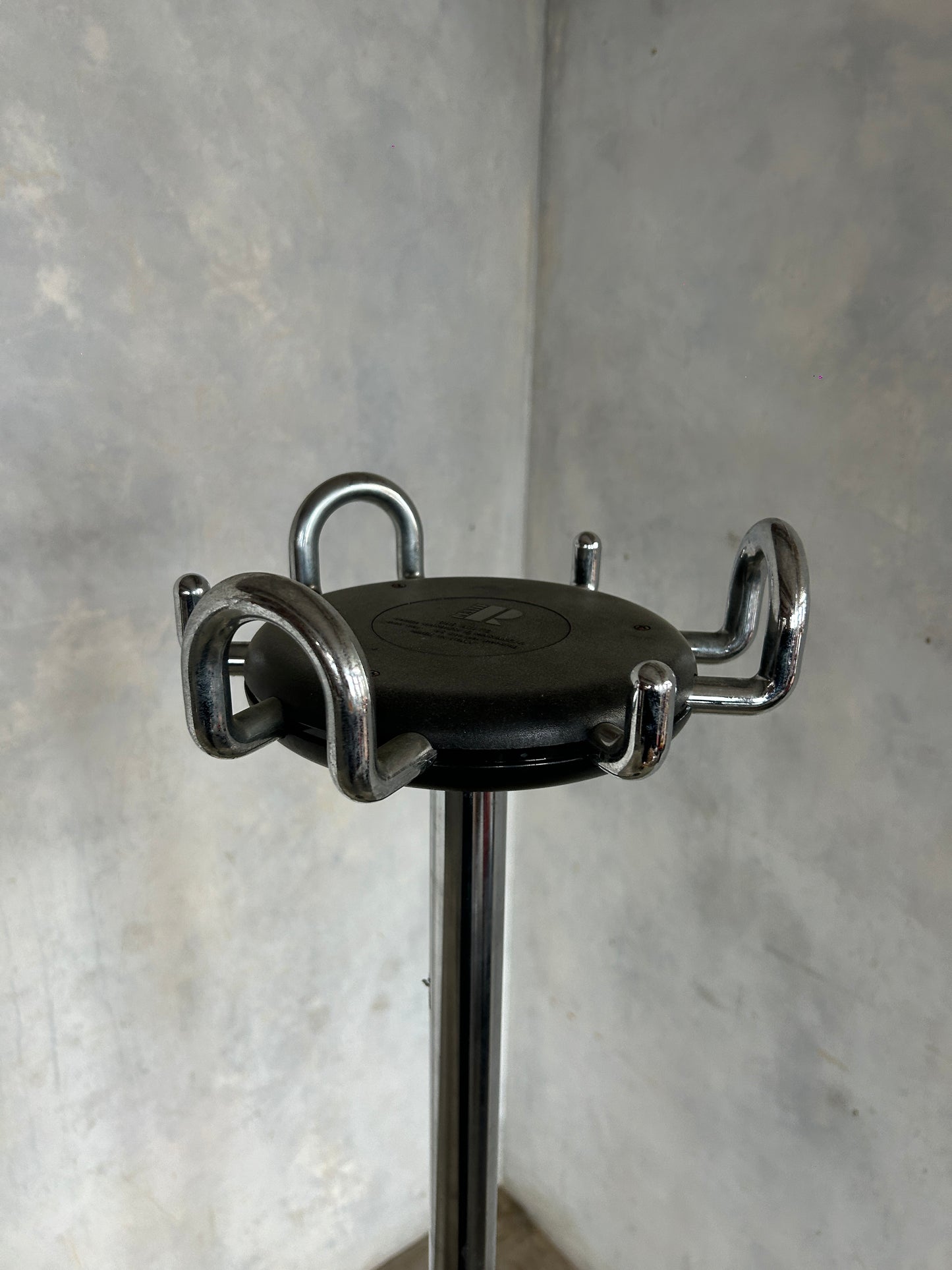 Italian Chrome Coat Rack | Mid Century Modern Hall Stand