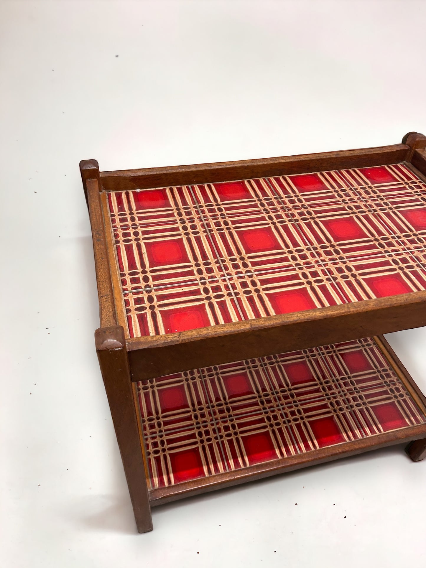 mid century Danish tile trolley