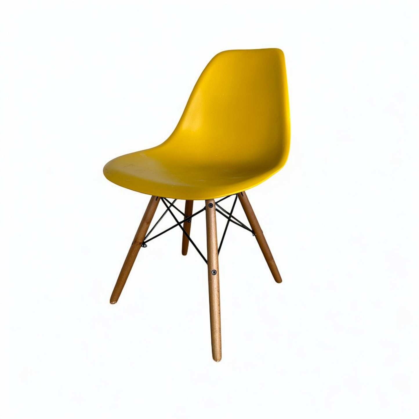 Vintage Style Eames Yellow Dining Chair