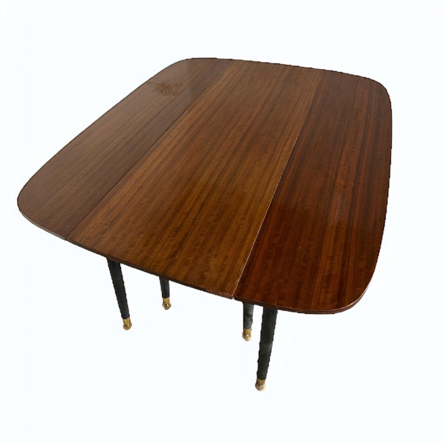 Mid Century Modern Dark Wood E Gomme G Plan Drop Leaf Extending Dining Table