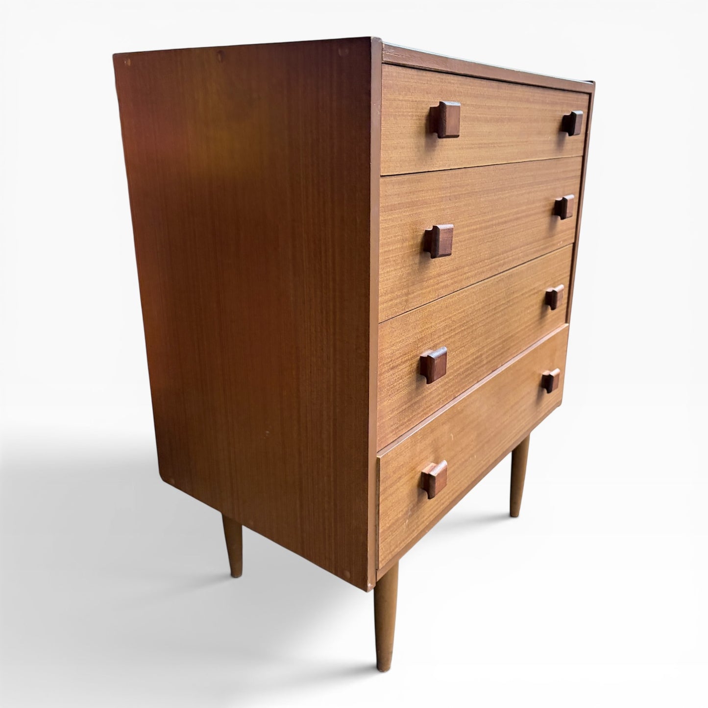 Mid-Century Teak Compact Chest of Drawers