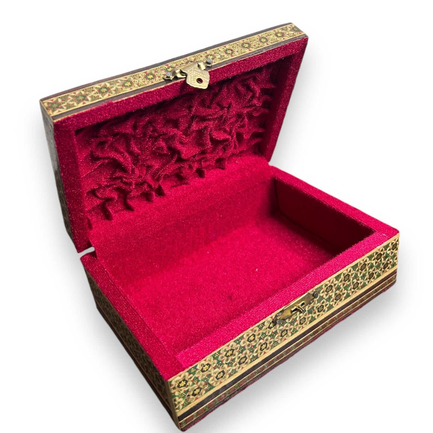 Vintage 1950s Persian Khatam Jewellery Box