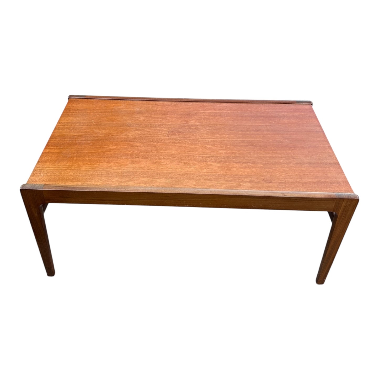 Mid-Century Teak Coffee Table – Rectangular Vintage Danish Modern Style Table