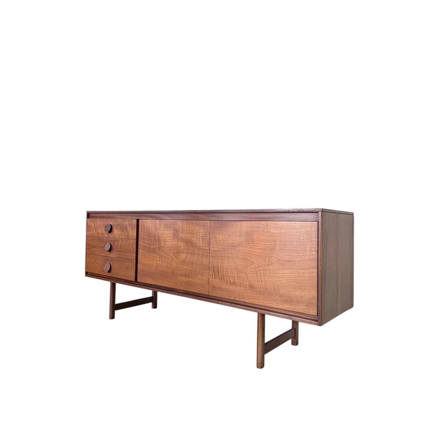 Mid Century Danish Teak Sideboard with Chunky Handles – 1960s