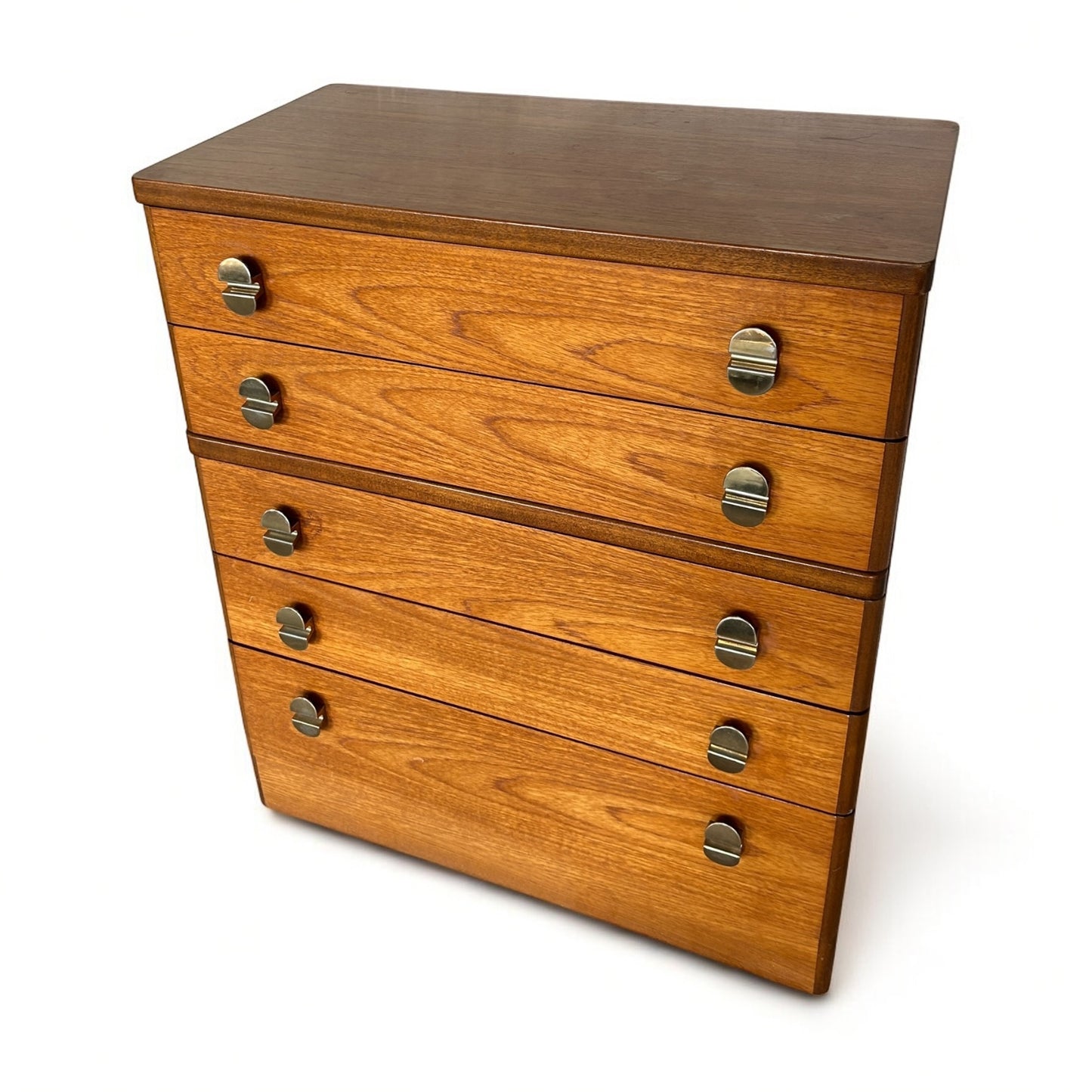 Mid Century Modern Teak Wood Dresser Drawers by Stag Furniture