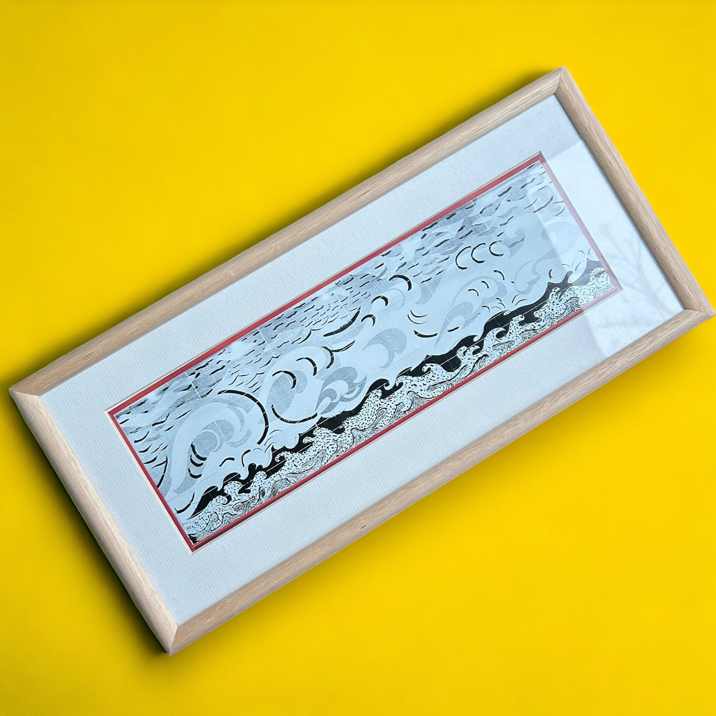 Vintage Pacific Surf David Hockney Lithograph Art