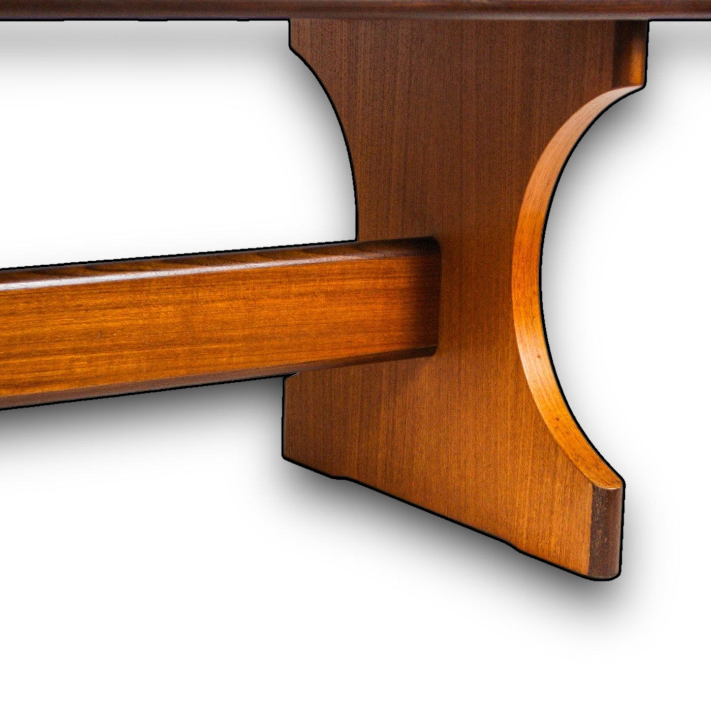 Mid Century G Plan Teak and Copper Coffee Table