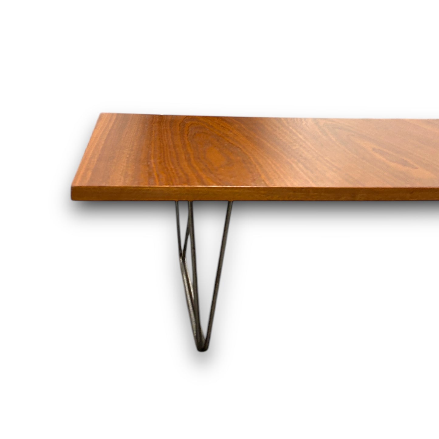 Mid Century Teak Hairpin Leg Coffee Table