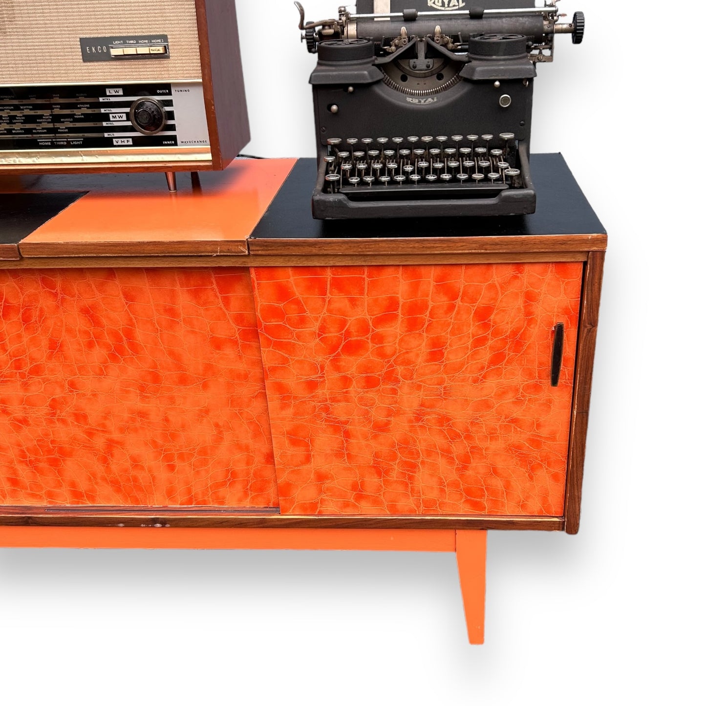 Mid Century Orange Sideboard