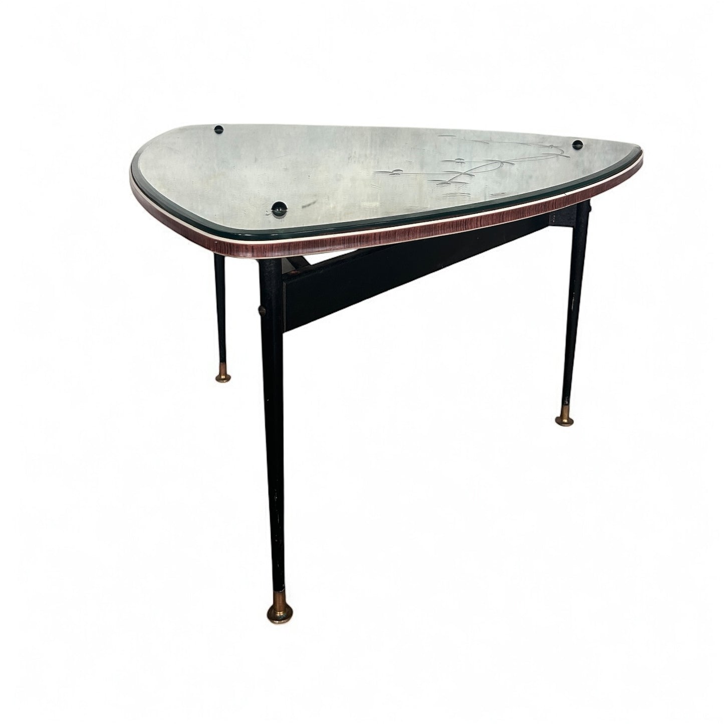 Mid Century Modern Atomic Mirrored Coffee Table
