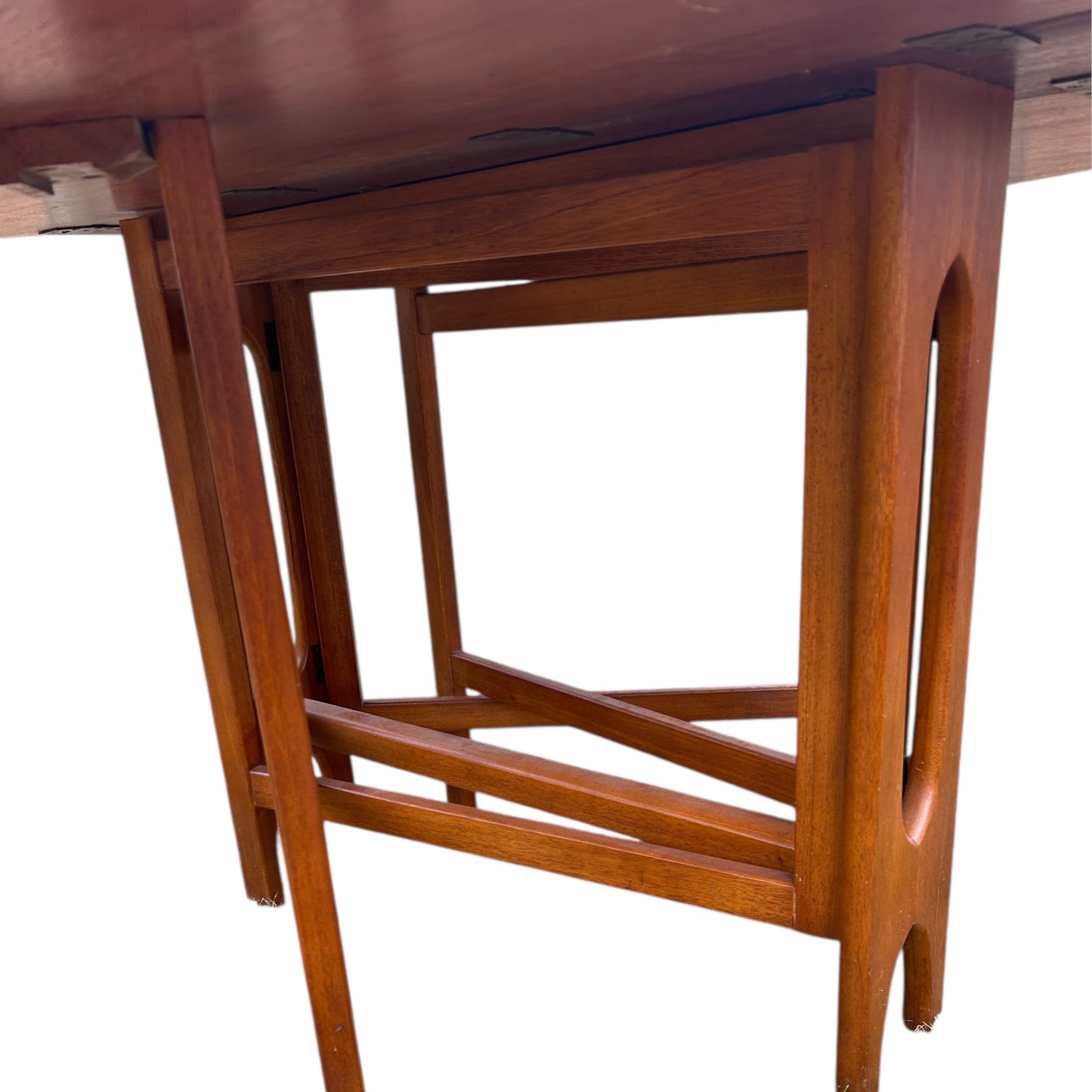 Mid Century McIntosh Gateleg Teak Dining Drop Leaf Table