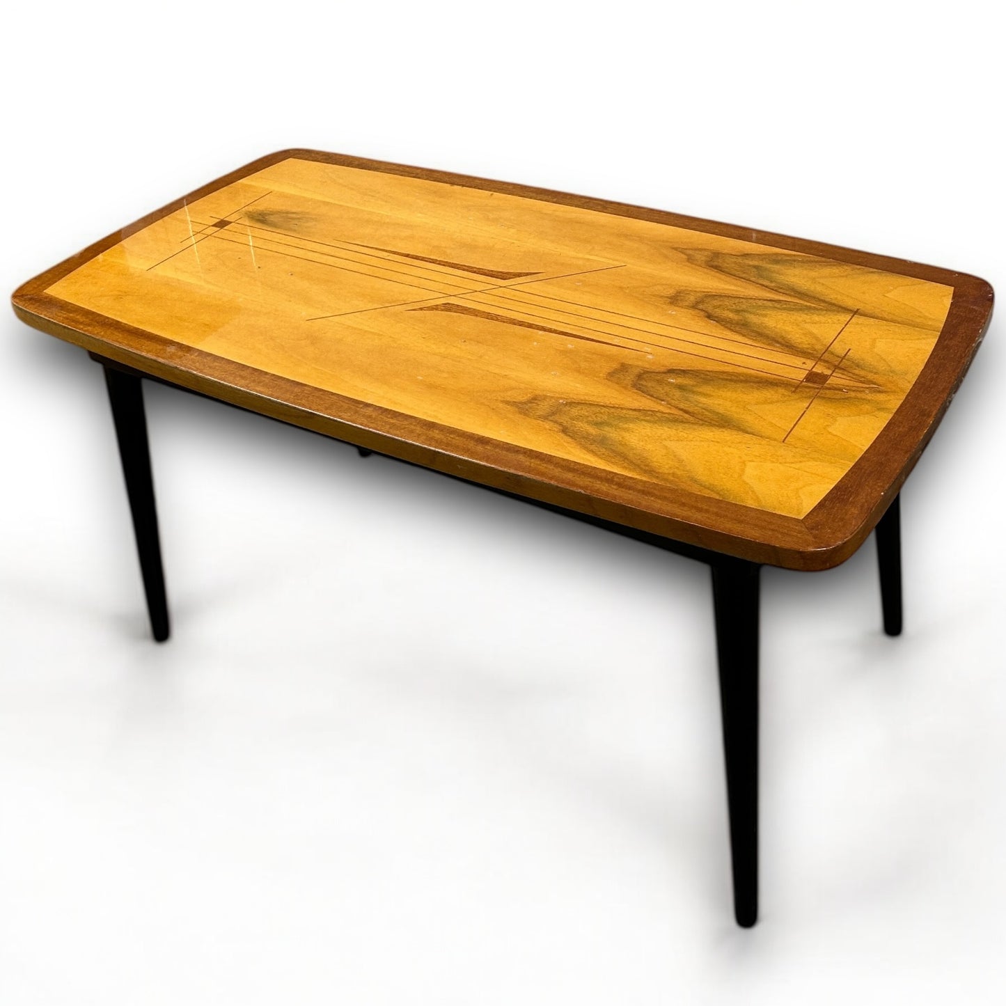 Mid Century Italian Marquetry Coffee Table