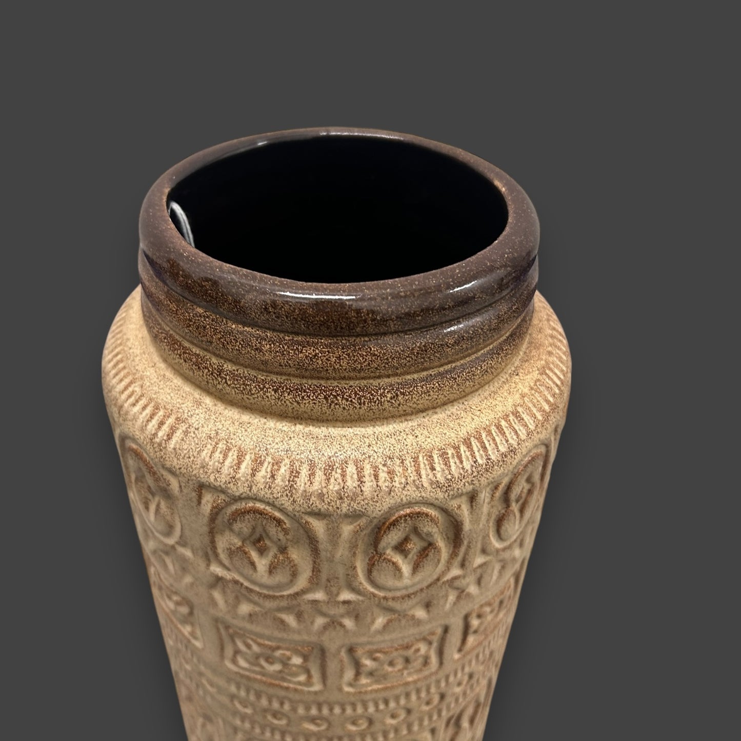 mid century west German floor vase
