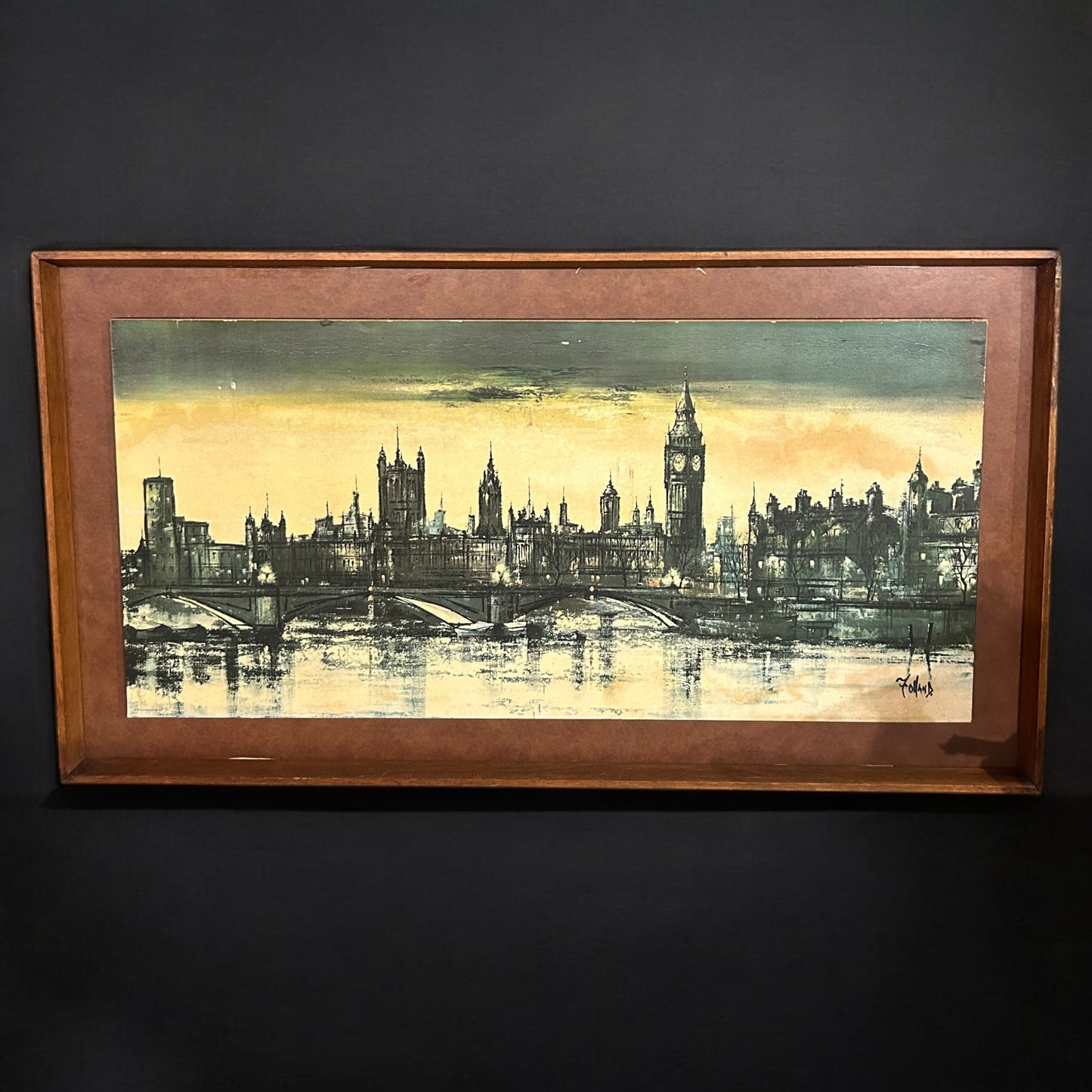 Vintage 1970s Ron Folland London Art Frame