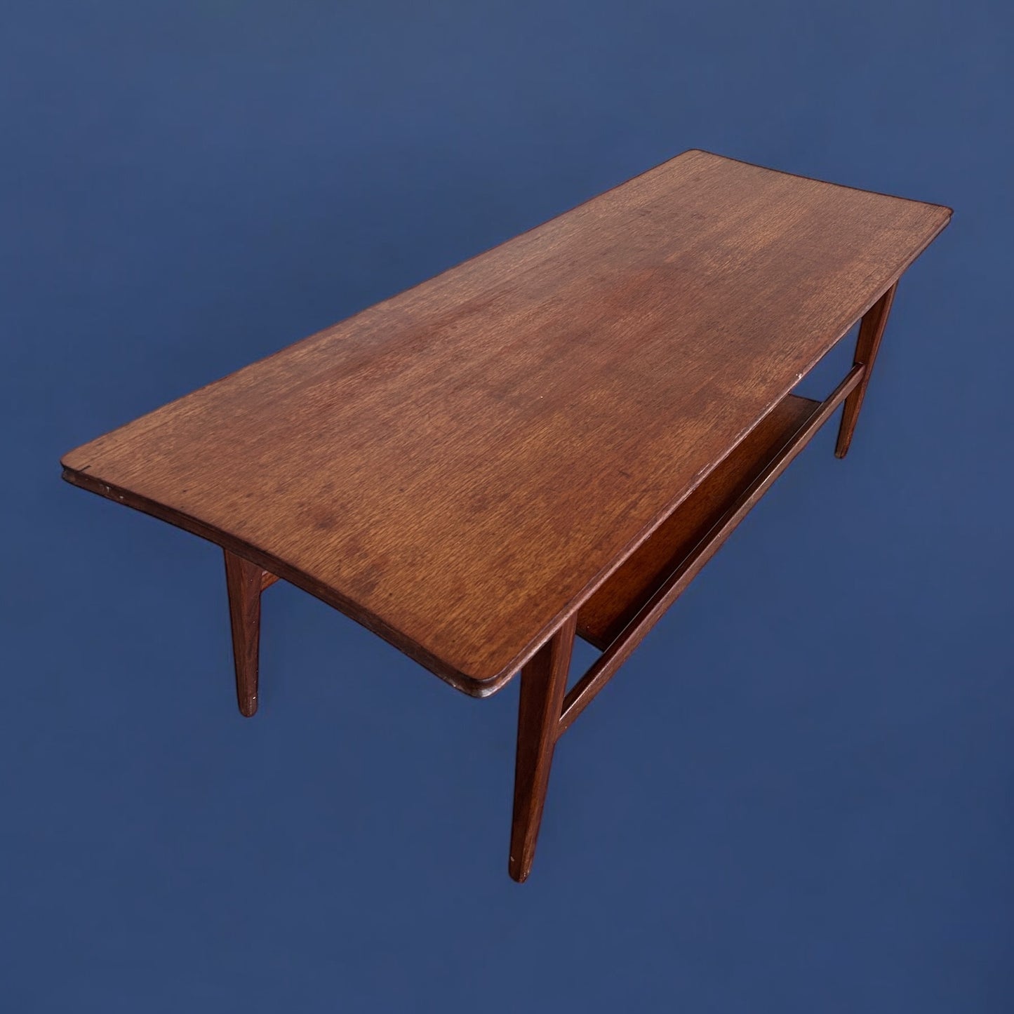 Mid Century Surfboard Teak Coffee Table by Richard Hornby