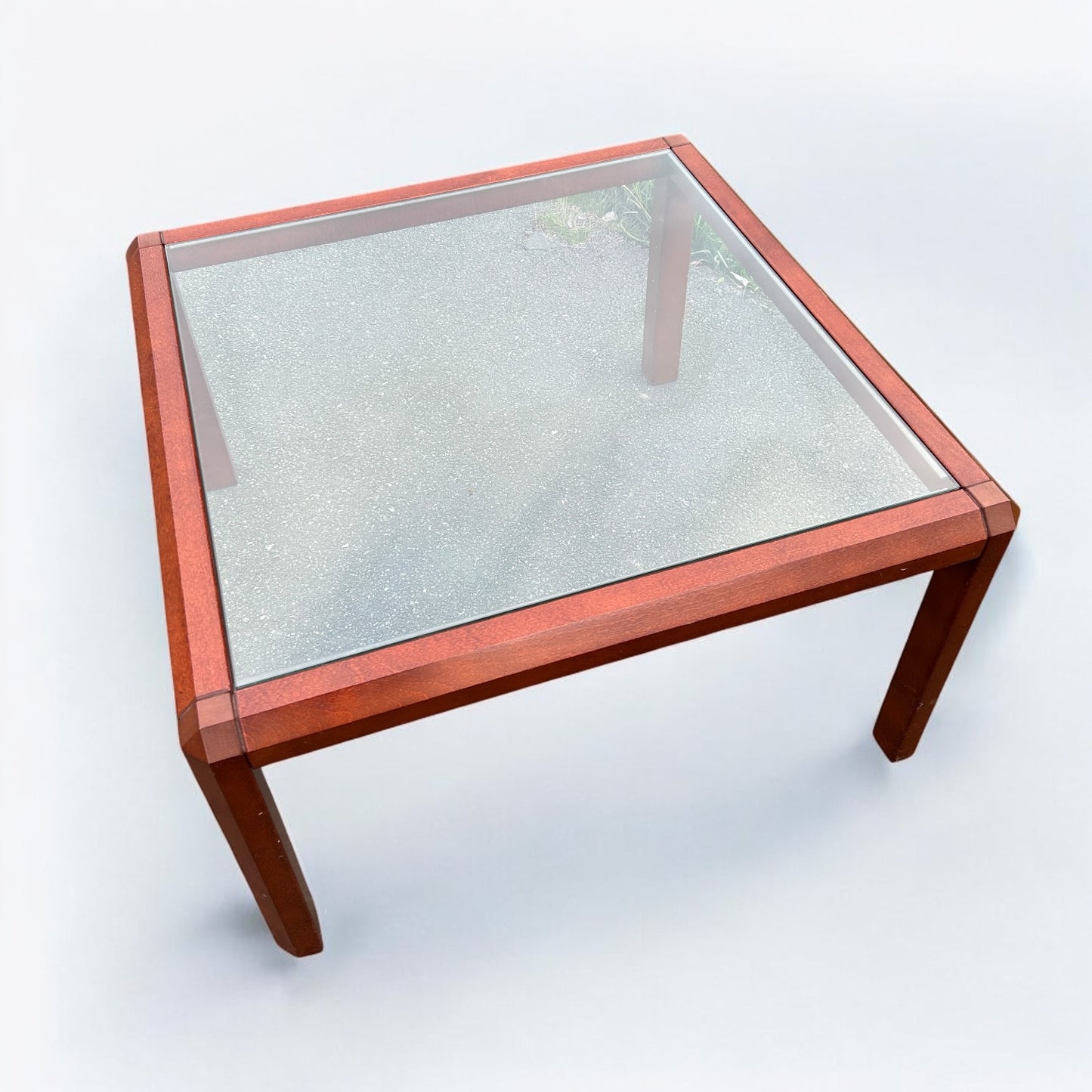 Mid Century Danish Rosewood and Smoked Glass Coffee Table