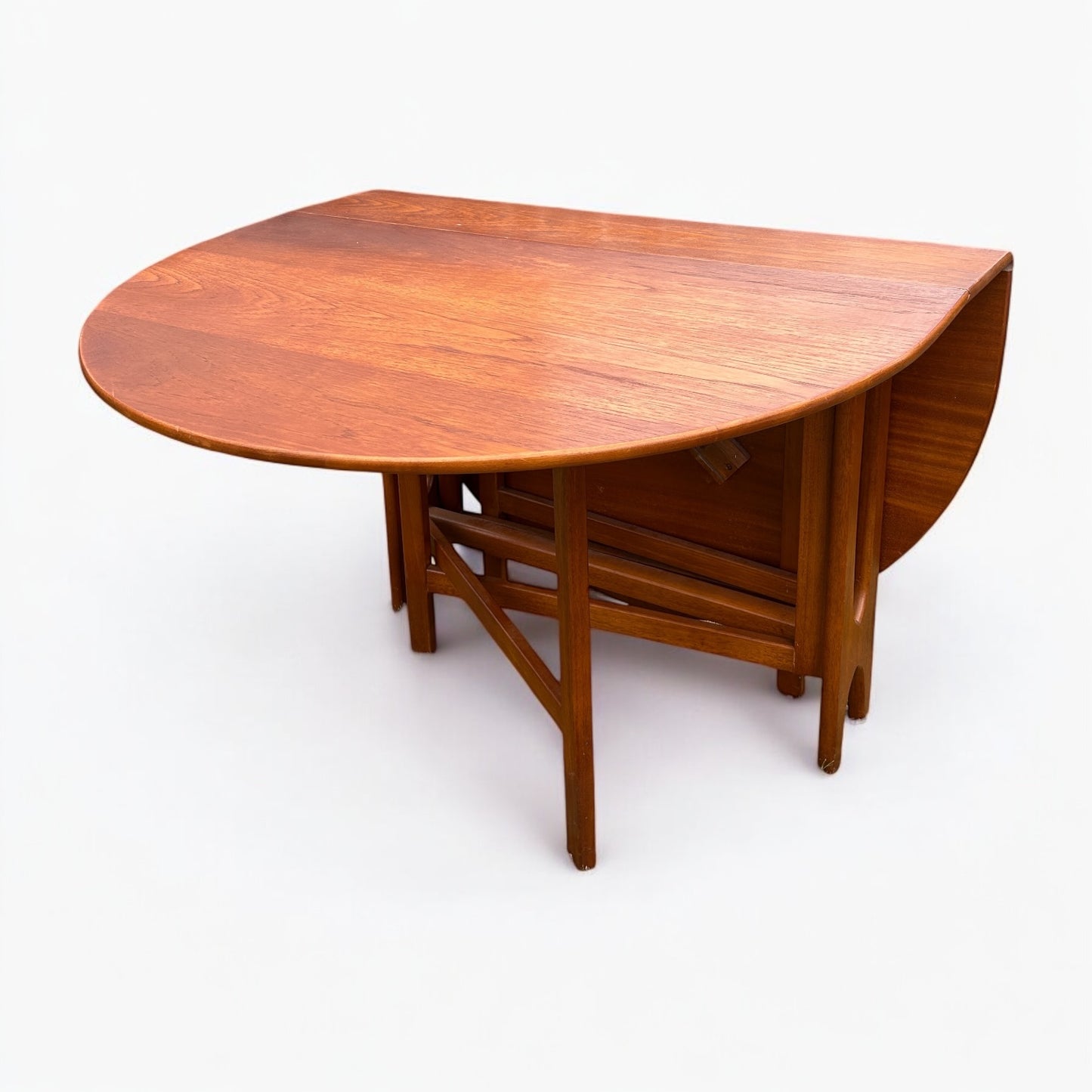 Mid Century McIntosh Gateleg Teak Dining Drop Leaf Table