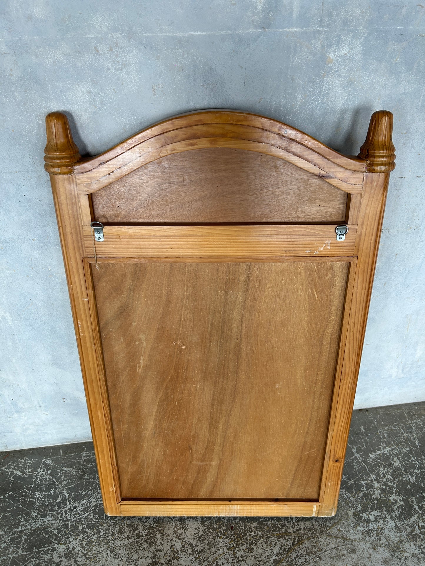 Mid Century Modern Large Bamboo and Pine Hallway Mirror