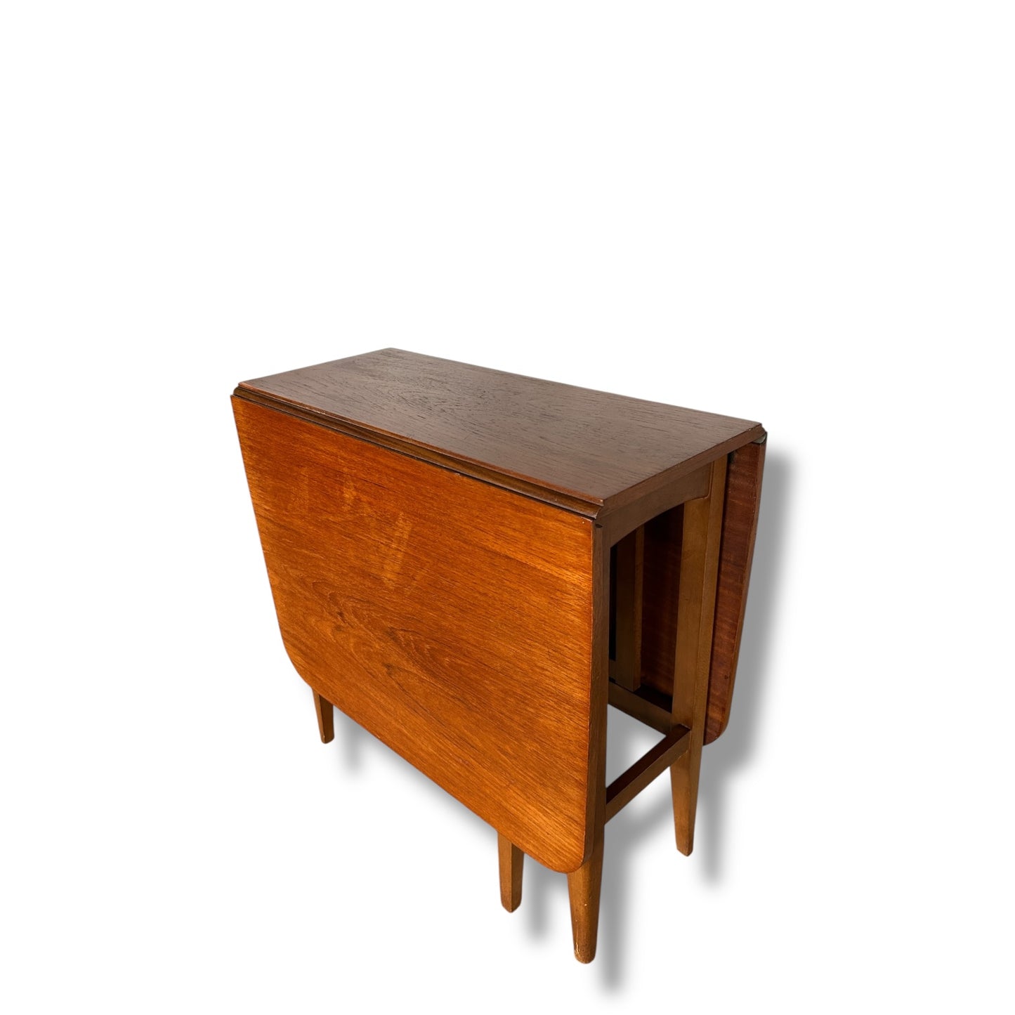 Mid Century Modern Macintosh Teak Extending Drop Leaf Table