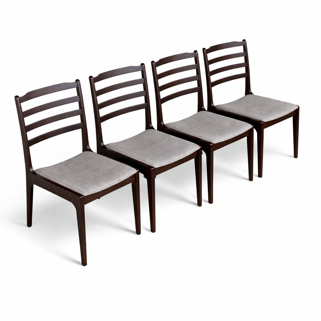 Danish Rosewood Ladderback Dining Chairs – Set of 4 — view 3