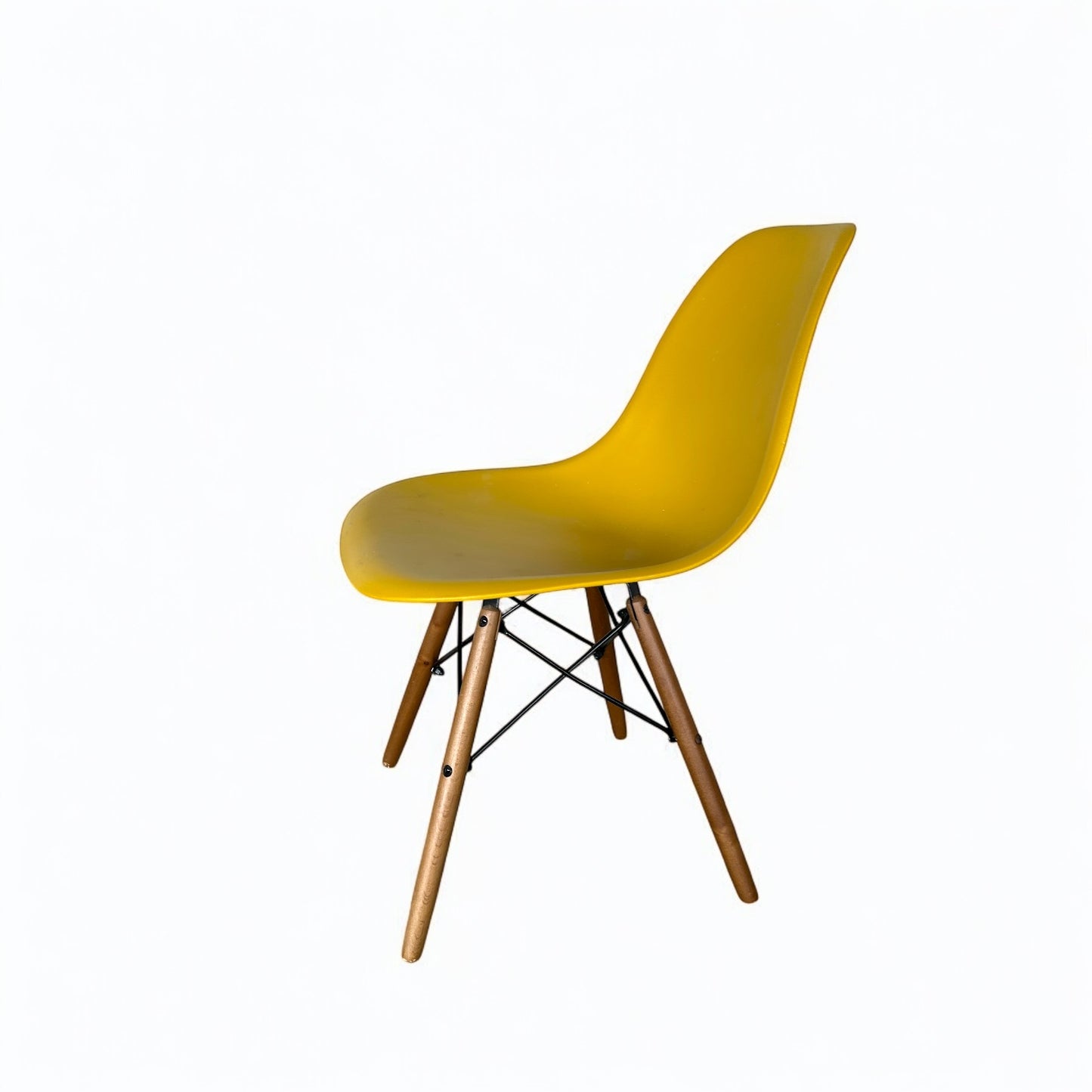 Vintage Style Eames Yellow Dining Chair