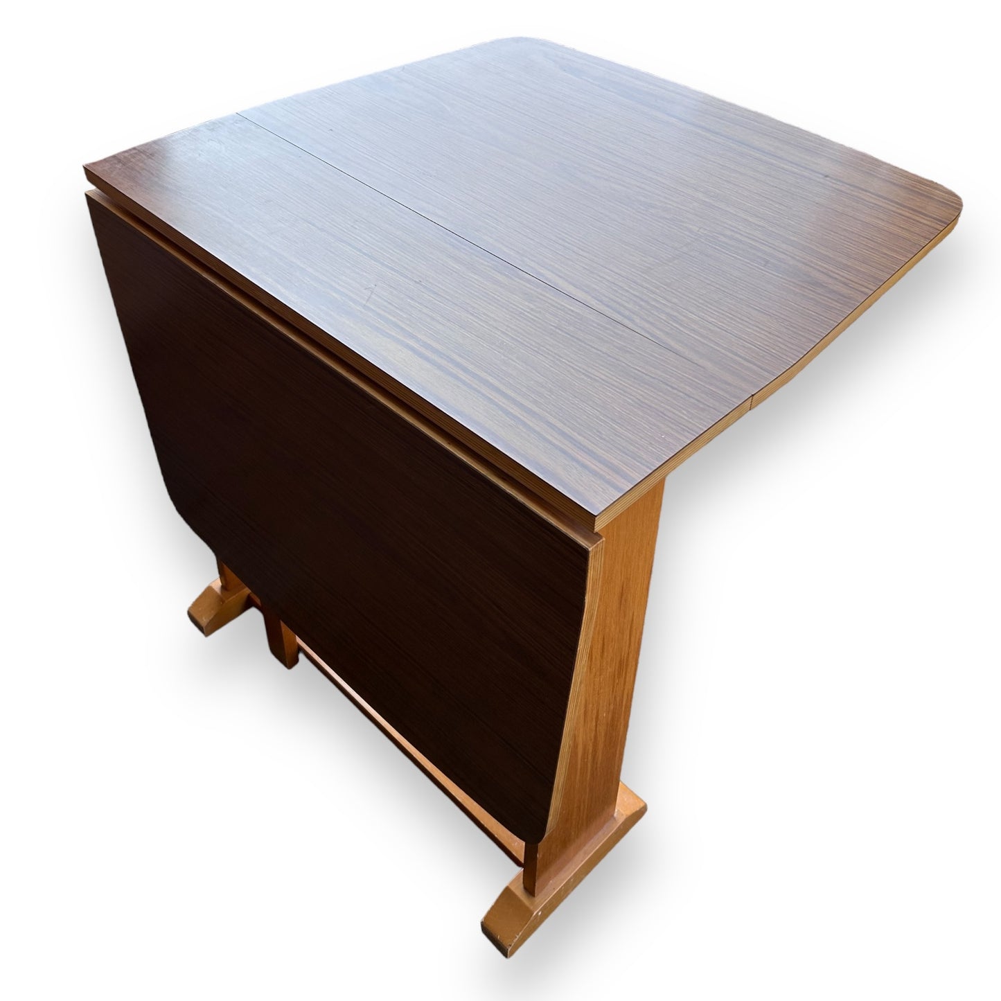 Mid Century Drop Leaf Formica Dining Table 1960s