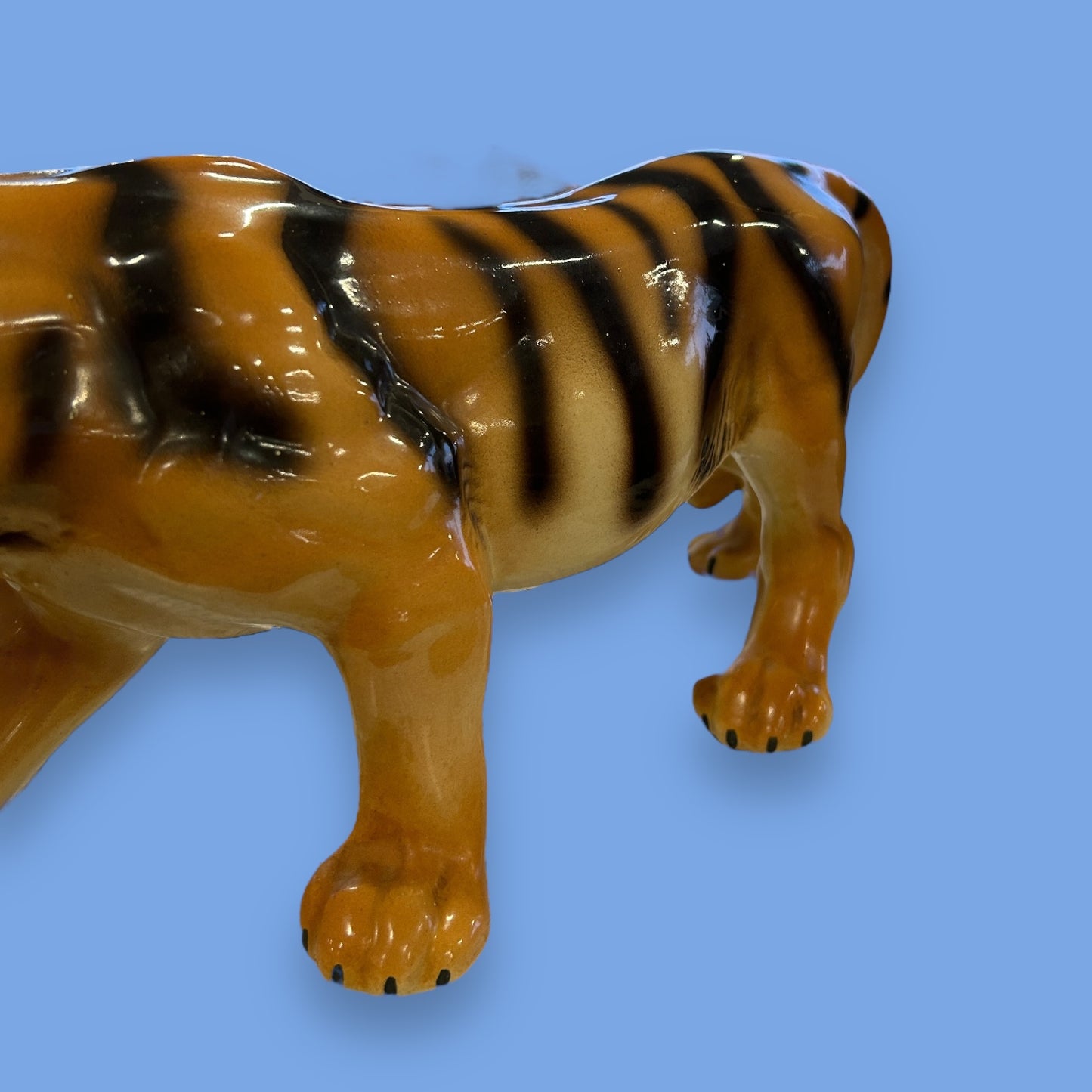 Mid Century West German Porcelain Bengal Tiger