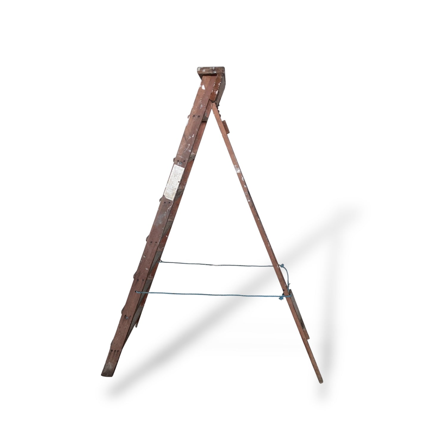 Vintage Wooden Step Ladder – Rustic Plant Stand
