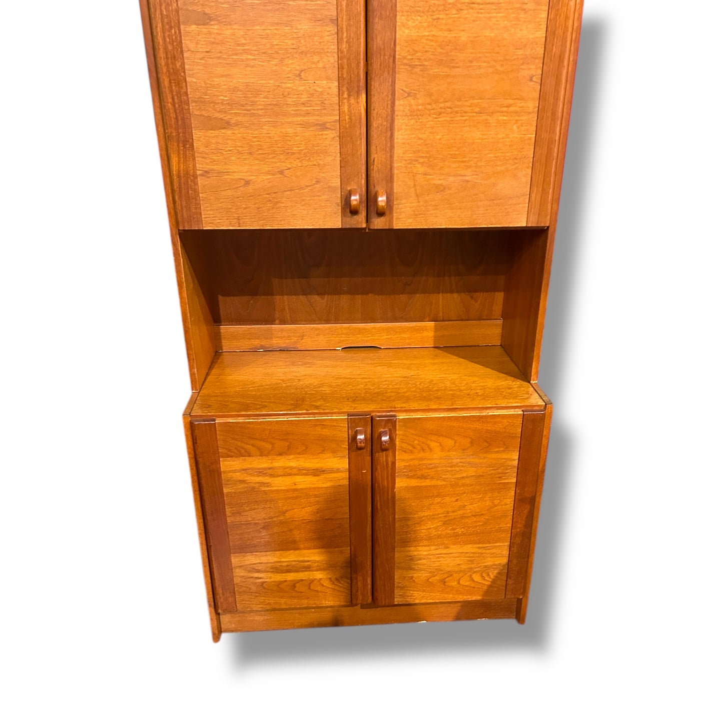 Mid Century Danish Teak Bookcase Wall Unit by Domino Møbler