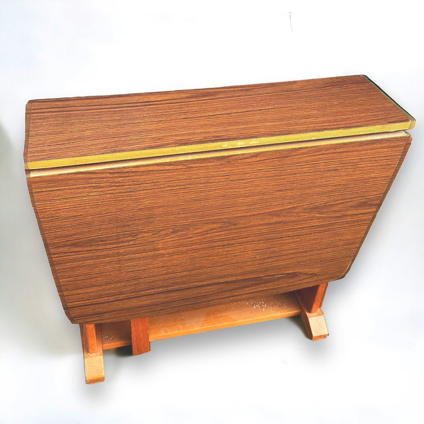 Mid Century Drop Leaf Formica Dining Table 1960s