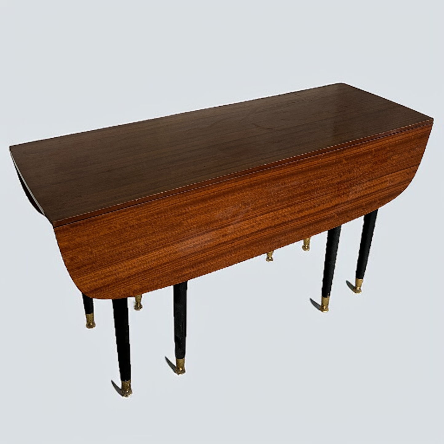 Mid Century Modern Dark Wood E Gomme G Plan Drop Leaf Extending Dining Table