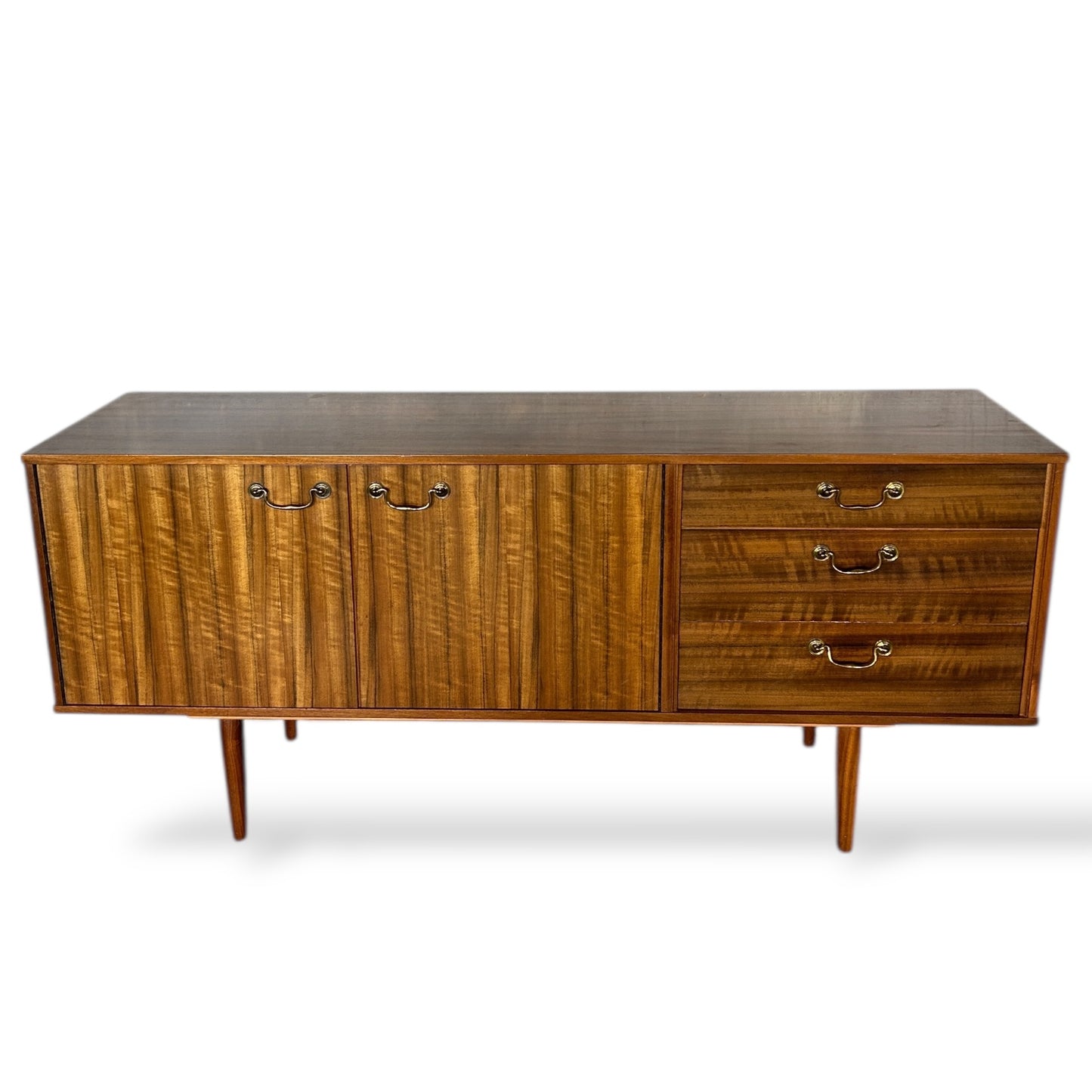 Morris of Glasgow Mid Century Walnut Sideboard – Vintage Credenza