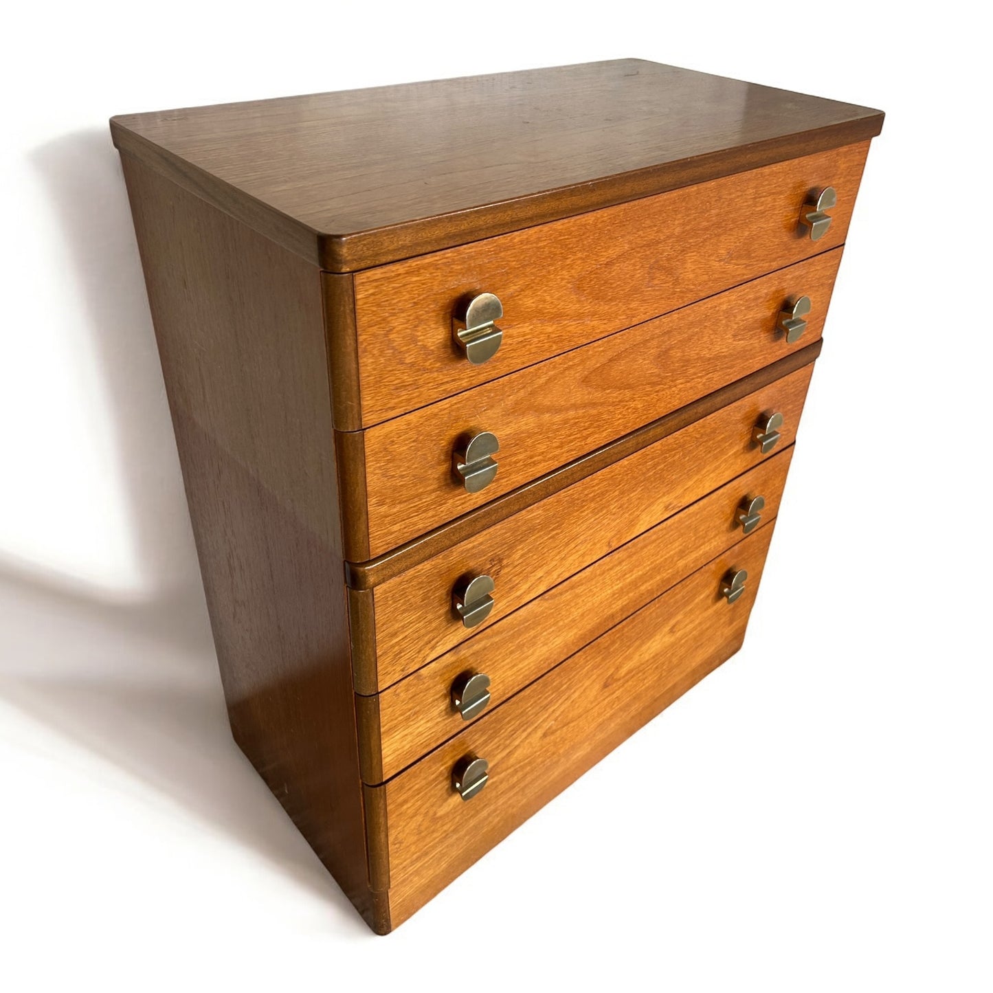 Mid Century Modern Teak Wood Dresser Drawers by Stag Furniture