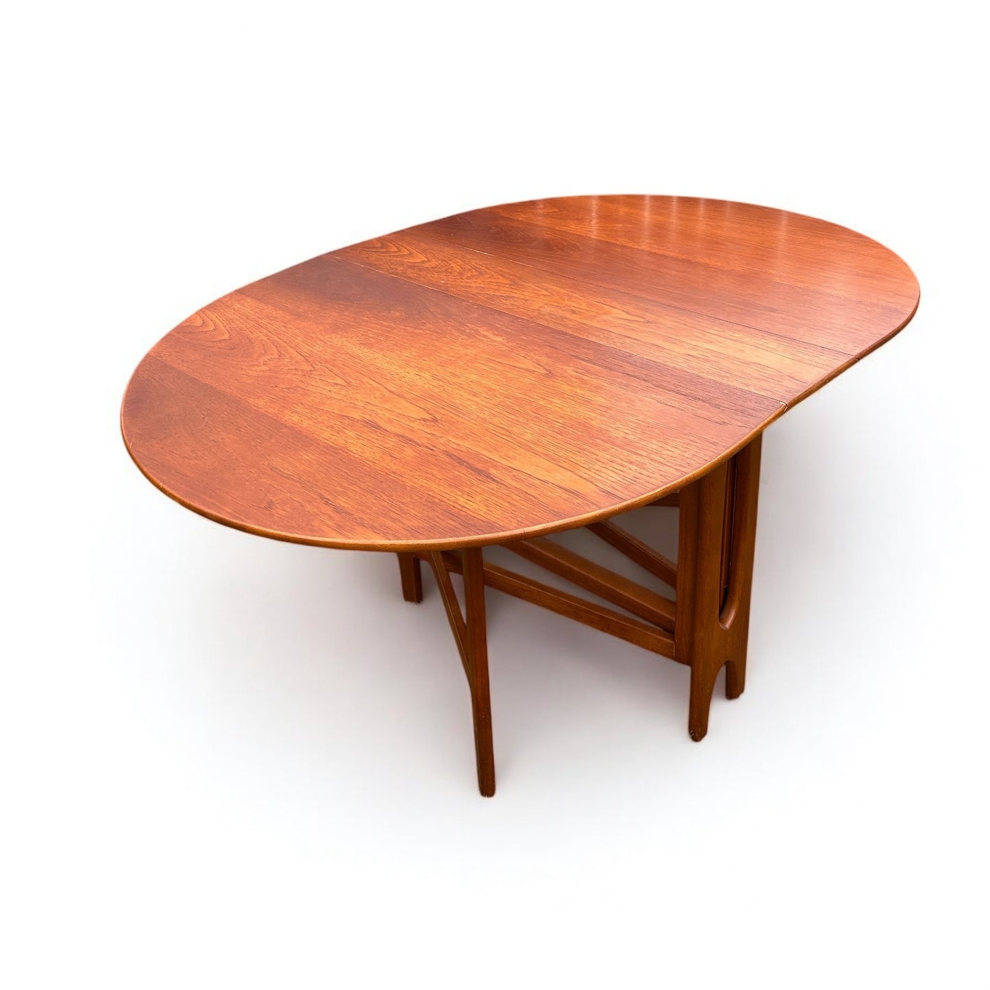 Mid Century McIntosh Gateleg Teak Dining Drop Leaf Table