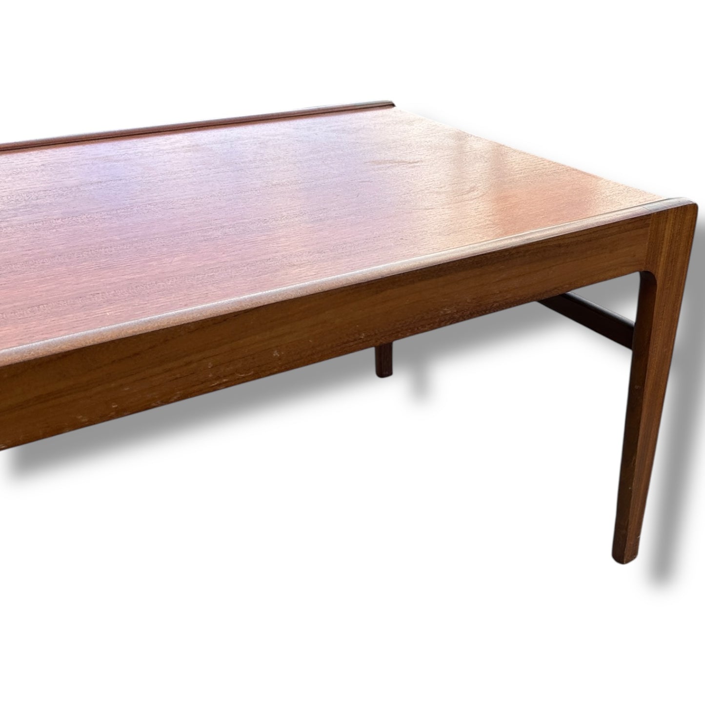 Mid-Century Teak Coffee Table – Rectangular Vintage Danish Modern Style Table