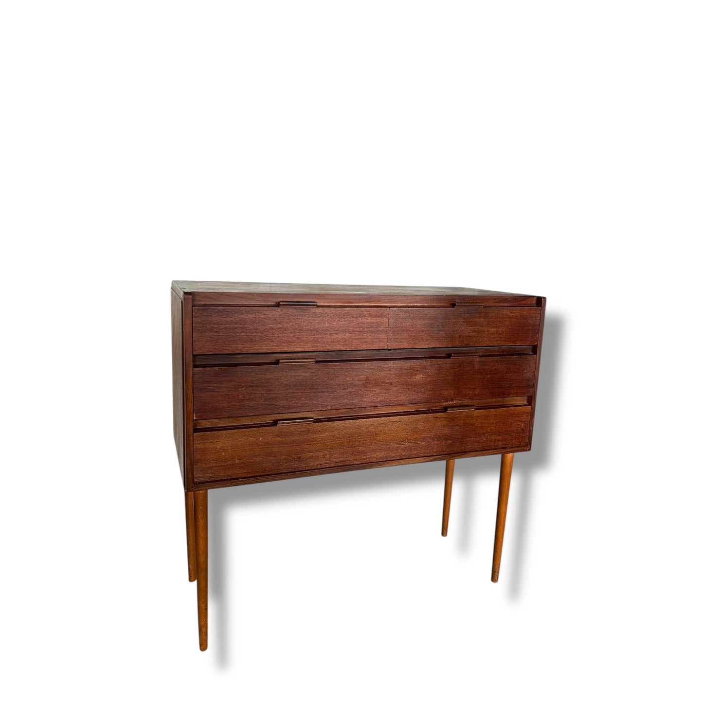 Mid Century Crafting Chest of Drawers | Vintage Teak Bedroom Storage | Retro 1960s Tallboy
