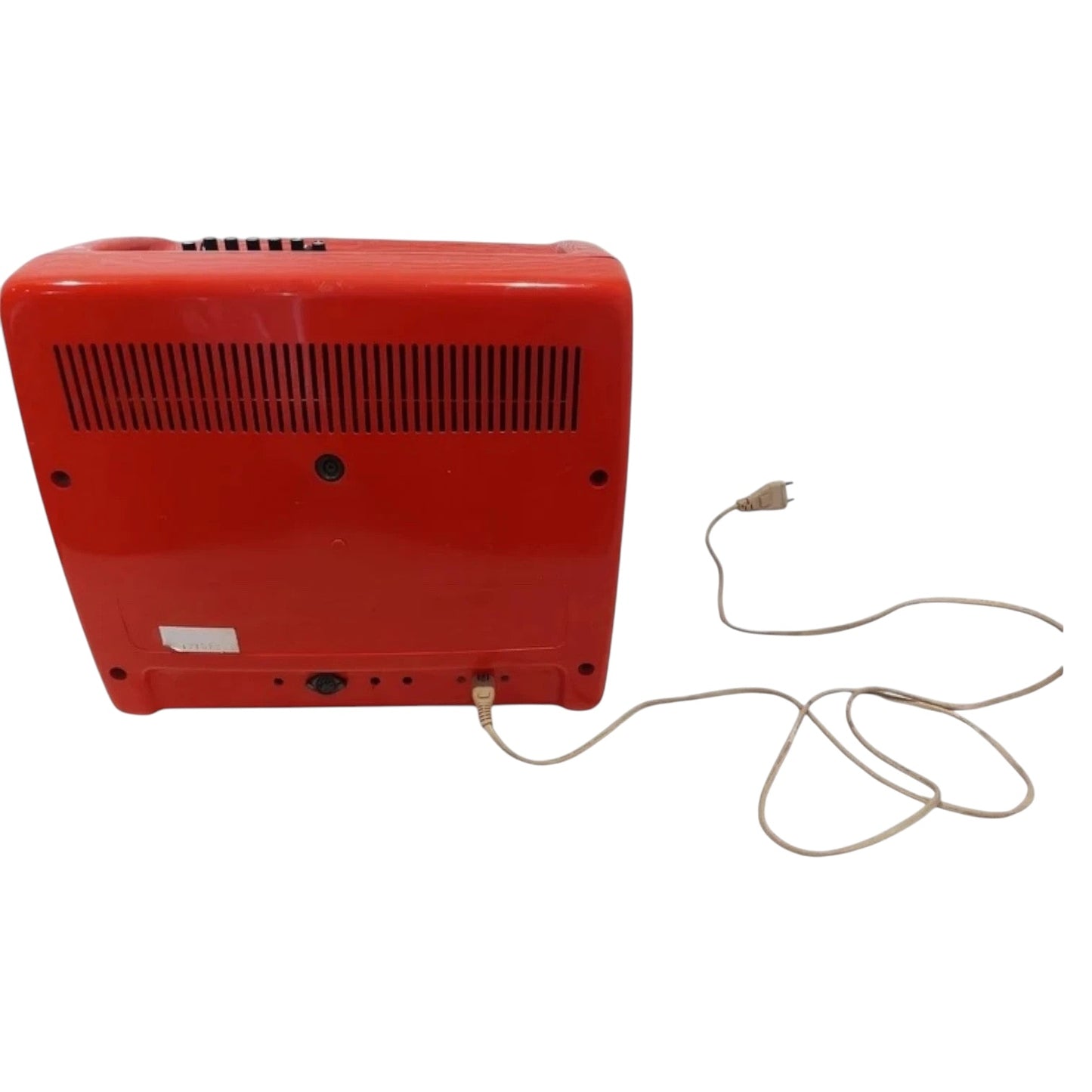 Mid Century Yugoslavian Red Portable Television