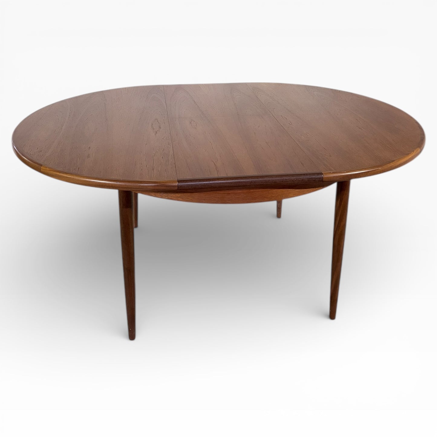 G Plan Dining Table – Mid Century Round Extending Teak Veneer Table — view 6