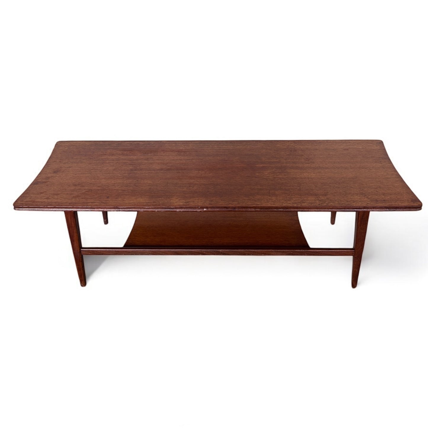 Mid Century Surfboard Teak Coffee Table by Richard Hornby