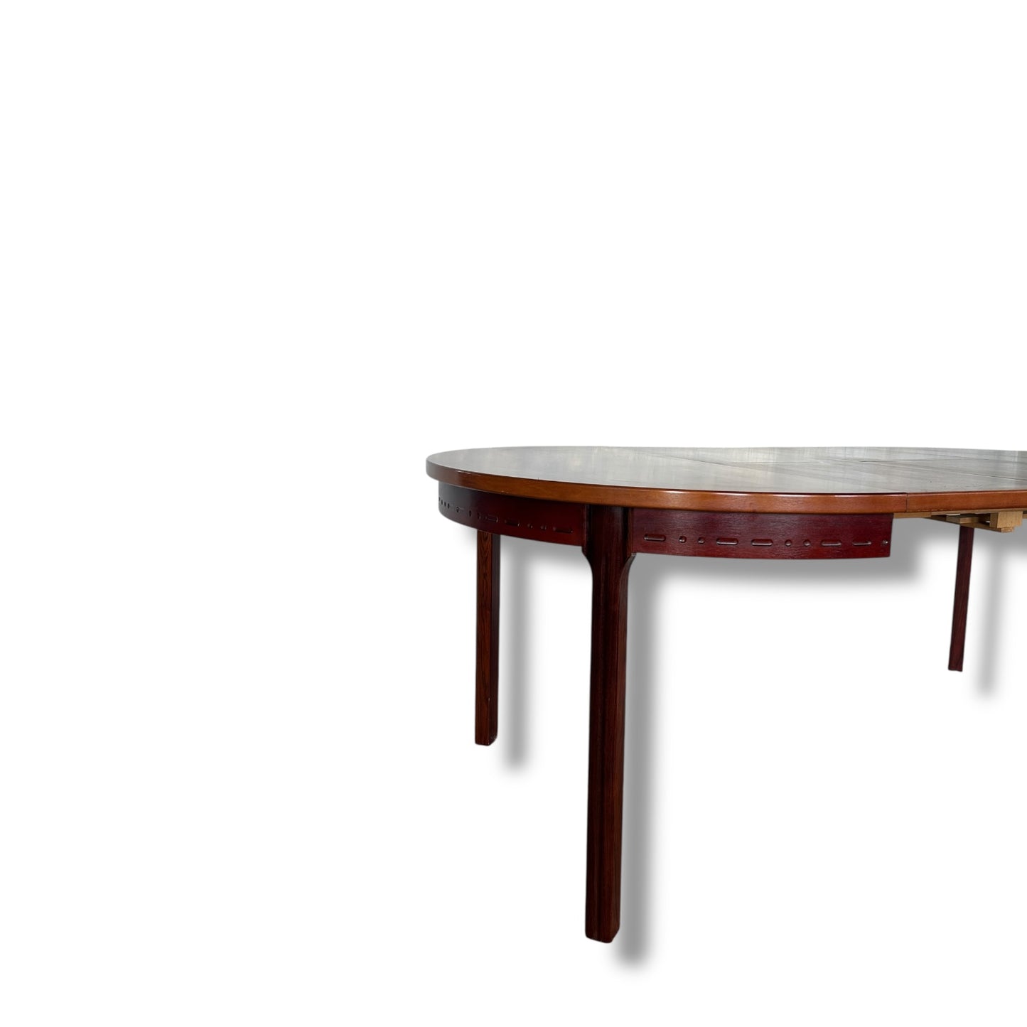 Mid-Century Swedish Rosewood & Teak Extending Dining Table by Nils Jonsson for Troeds