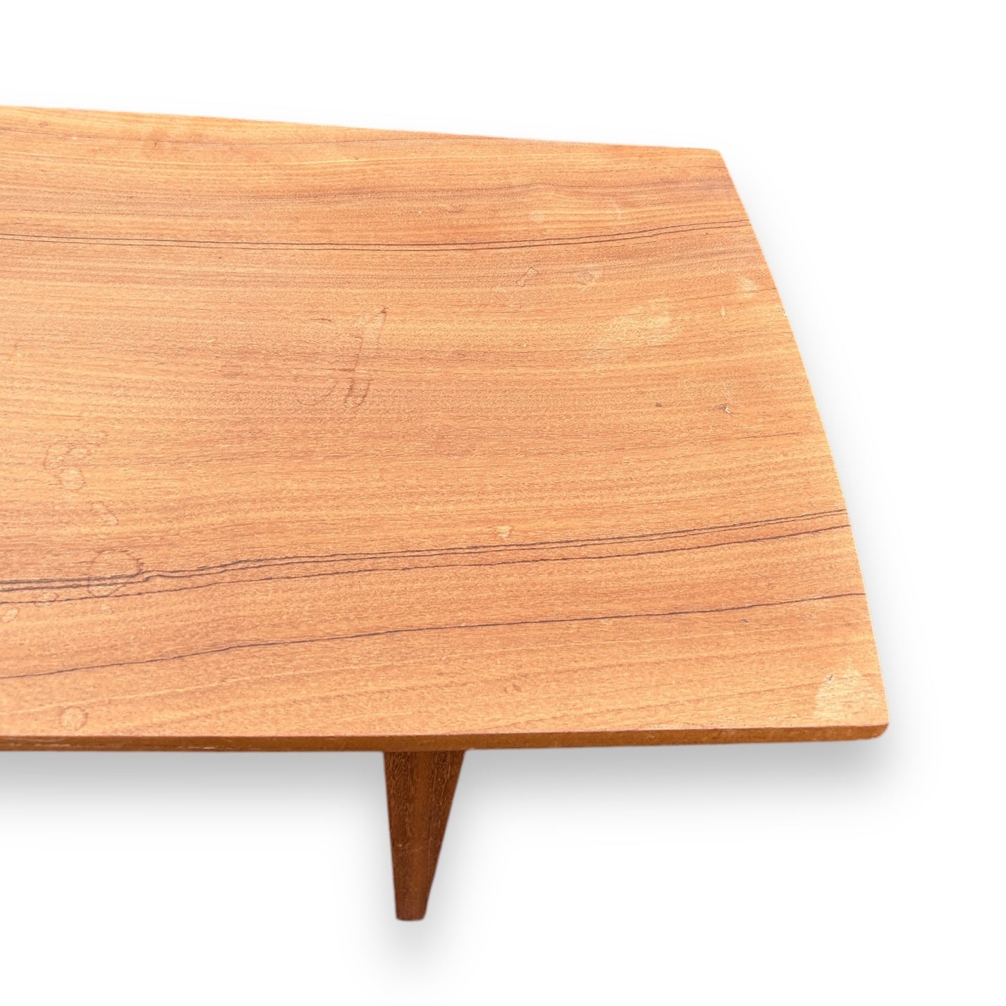 Mid century teak wood low coffee table
