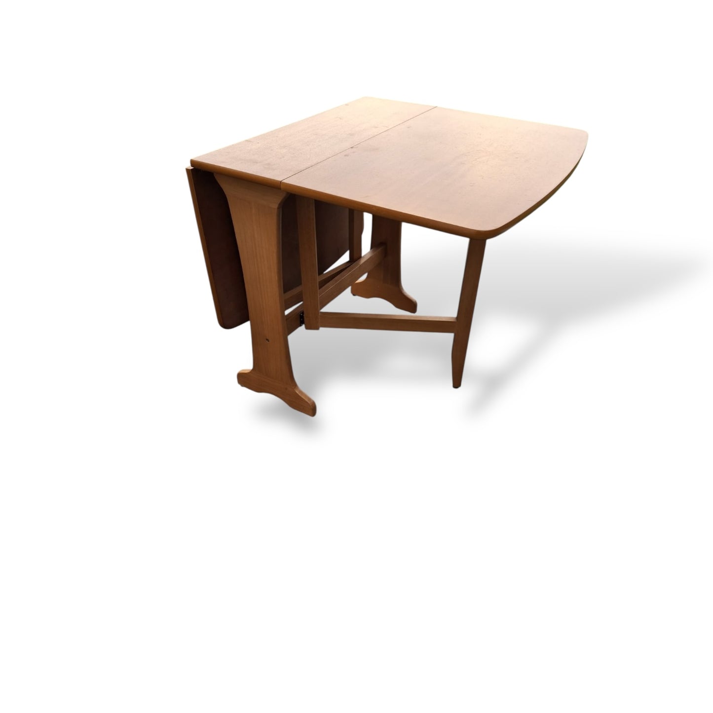 Mid Century Vintage Teak Drop Leaf Dining Table