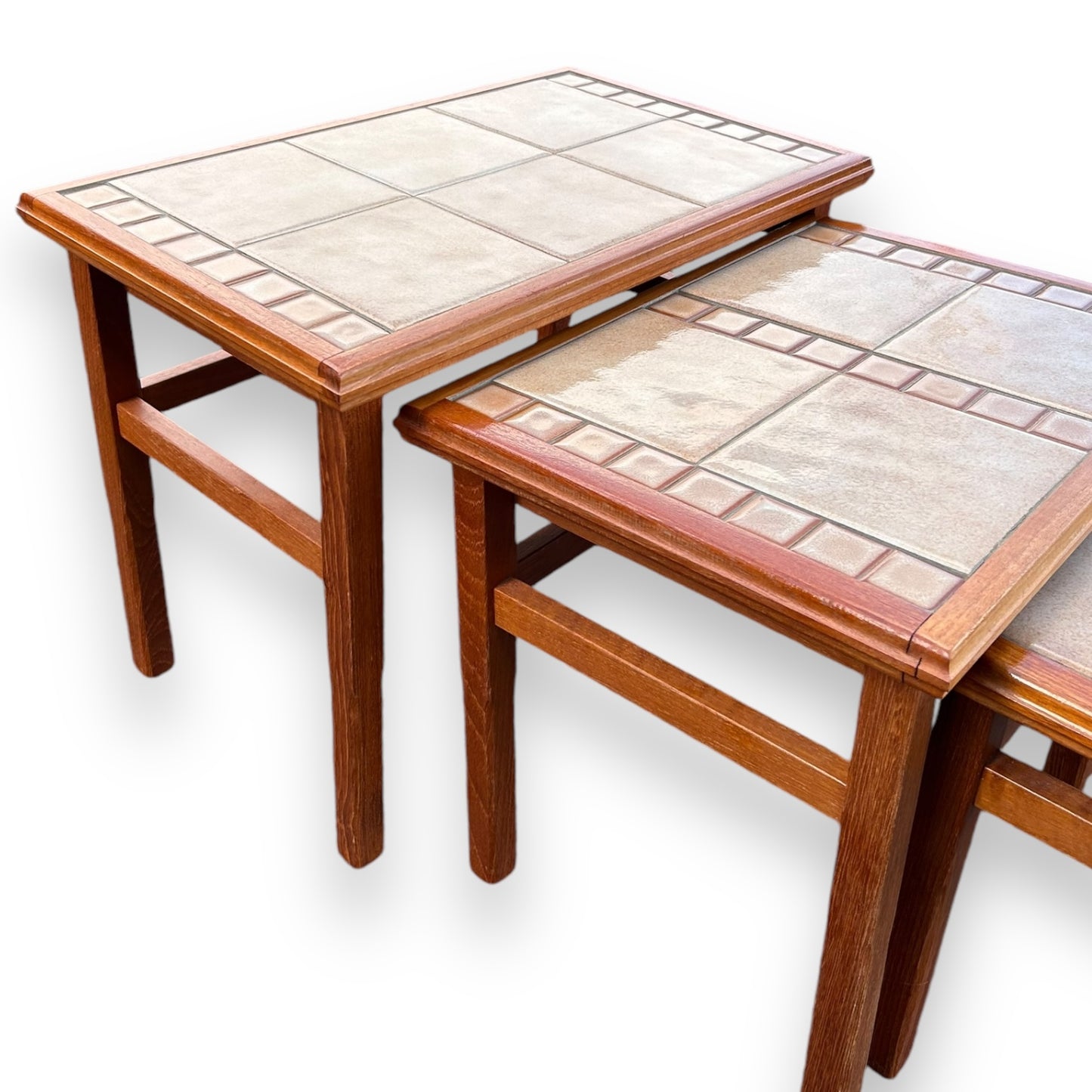 Mid Century Danish Tile Nest of Tables